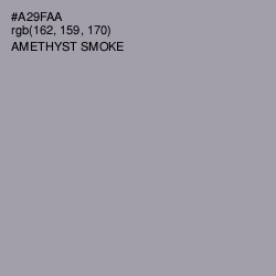 #A29FAA - Amethyst Smoke Color Image