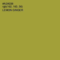 #A2A038 - Lemon Ginger Color Image