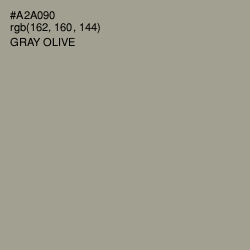 #A2A090 - Gray Olive Color Image