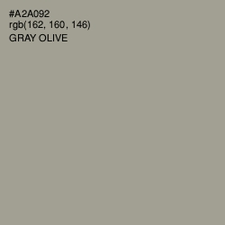 #A2A092 - Gray Olive Color Image