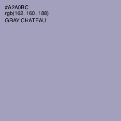 #A2A0BC - Gray Chateau Color Image