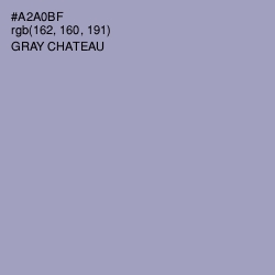 #A2A0BF - Gray Chateau Color Image