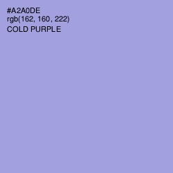 #A2A0DE - Cold Purple Color Image