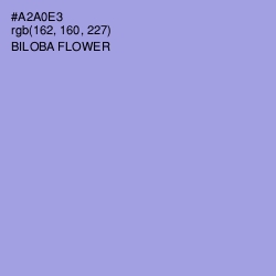 #A2A0E3 - Biloba Flower Color Image