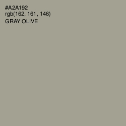 #A2A192 - Gray Olive Color Image