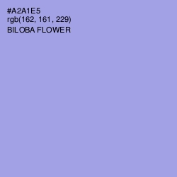#A2A1E5 - Biloba Flower Color Image