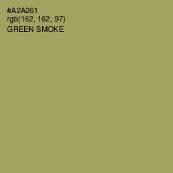 #A2A261 - Green Smoke Color Image