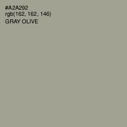 #A2A292 - Gray Olive Color Image