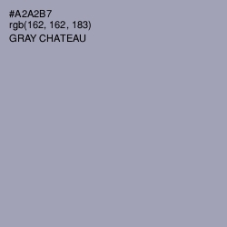 #A2A2B7 - Gray Chateau Color Image