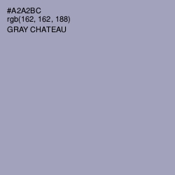 #A2A2BC - Gray Chateau Color Image