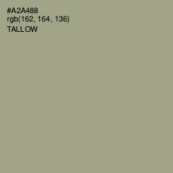 #A2A488 - Tallow Color Image