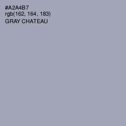 #A2A4B7 - Gray Chateau Color Image