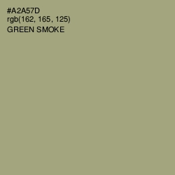 #A2A57D - Green Smoke Color Image