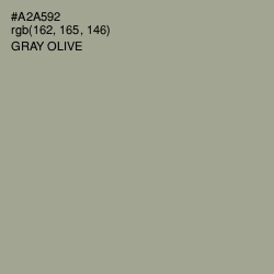 #A2A592 - Gray Olive Color Image