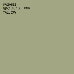 #A2A682 - Tallow Color Image