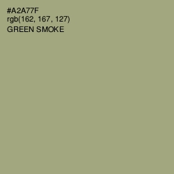 #A2A77F - Green Smoke Color Image