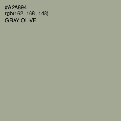 #A2A894 - Gray Olive Color Image