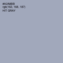 #A2A8BB - Hit Gray Color Image