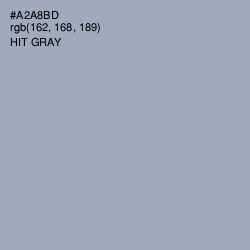 #A2A8BD - Hit Gray Color Image