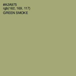 #A2A975 - Green Smoke Color Image