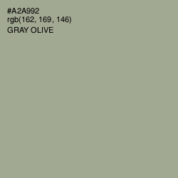 #A2A992 - Gray Olive Color Image