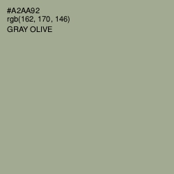 #A2AA92 - Gray Olive Color Image