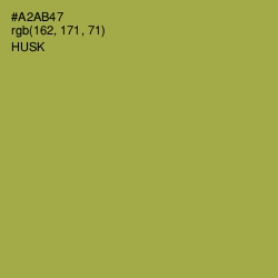 #A2AB47 - Husk Color Image