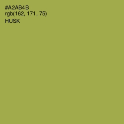 #A2AB4B - Husk Color Image