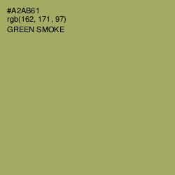 #A2AB61 - Green Smoke Color Image