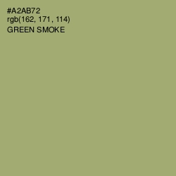 #A2AB72 - Green Smoke Color Image