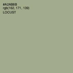 #A2AB8B - Locust Color Image