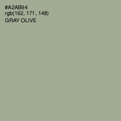 #A2AB94 - Gray Olive Color Image