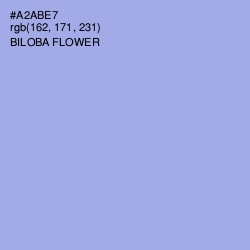 #A2ABE7 - Biloba Flower Color Image