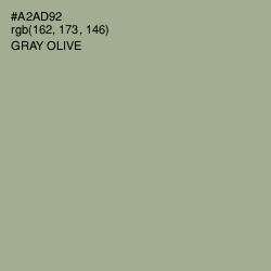 #A2AD92 - Gray Olive Color Image