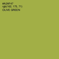 #A2AF47 - Olive Green Color Image