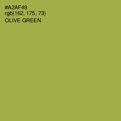 #A2AF49 - Olive Green Color Image