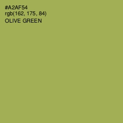 #A2AF54 - Olive Green Color Image