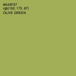 #A2AF57 - Olive Green Color Image