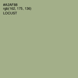 #A2AF88 - Locust Color Image