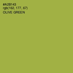 #A2B143 - Olive Green Color Image