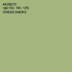 #A2B67D - Green Smoke Color Image