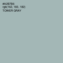 #A2B7B6 - Tower Gray Color Image
