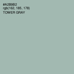 #A2B9B2 - Tower Gray Color Image