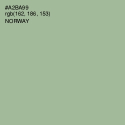 #A2BA99 - Norway Color Image