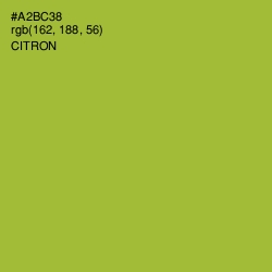 #A2BC38 - Citron Color Image