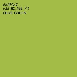 #A2BC47 - Olive Green Color Image