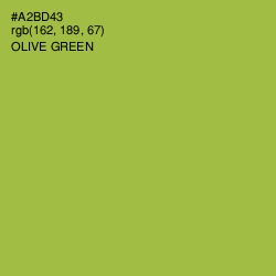 #A2BD43 - Olive Green Color Image
