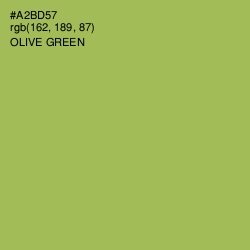 #A2BD57 - Olive Green Color Image