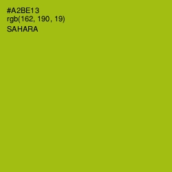 #A2BE13 - Sahara Color Image