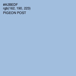 #A2BEDF - Pigeon Post Color Image